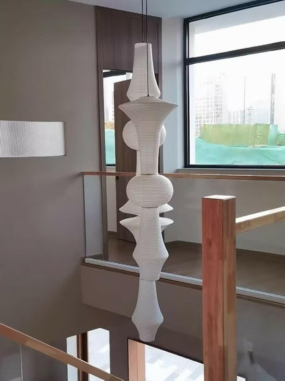 Washi Paper E Hanging light Pendant Swag Light