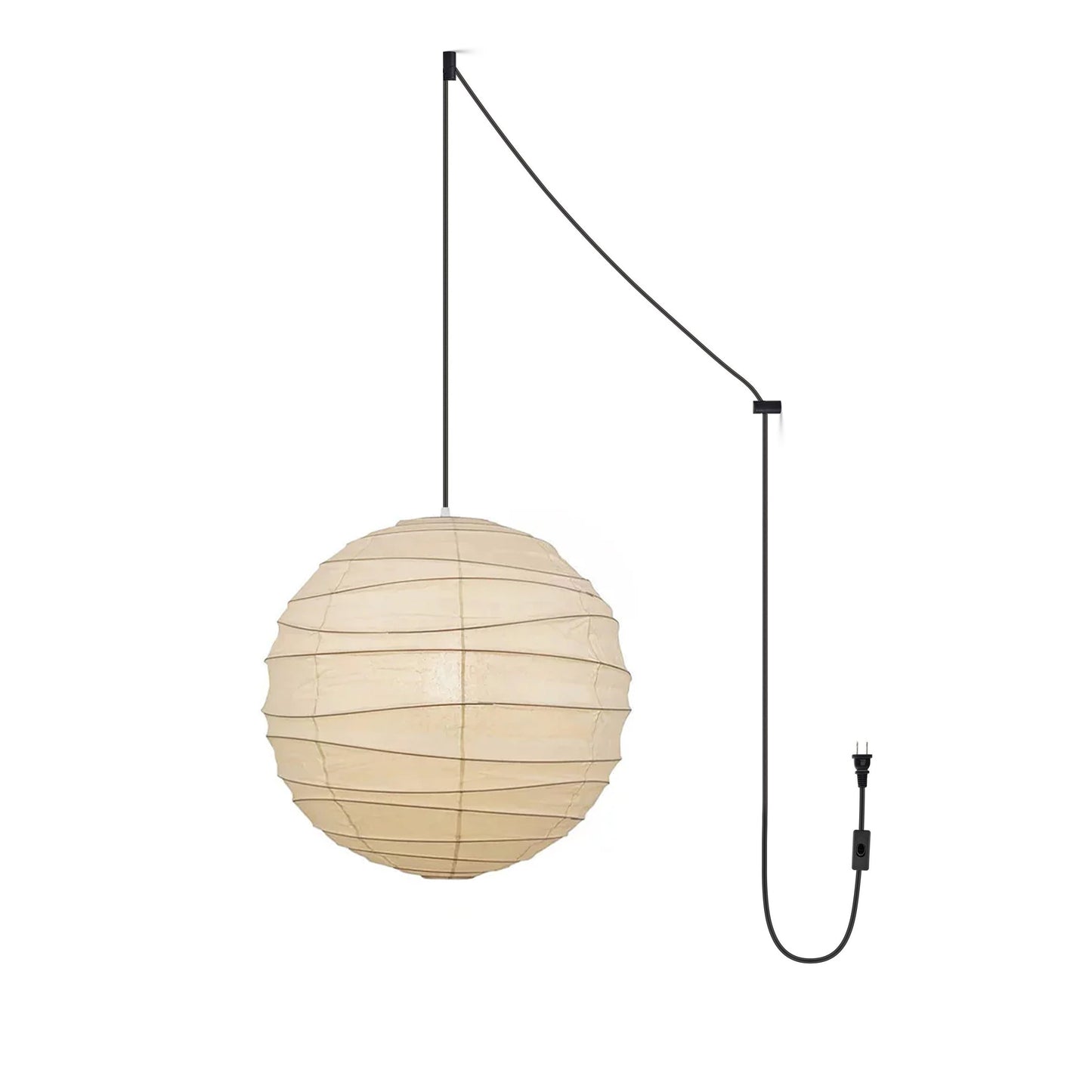 Washi Paper Hanging light Pendant Swag Lamp