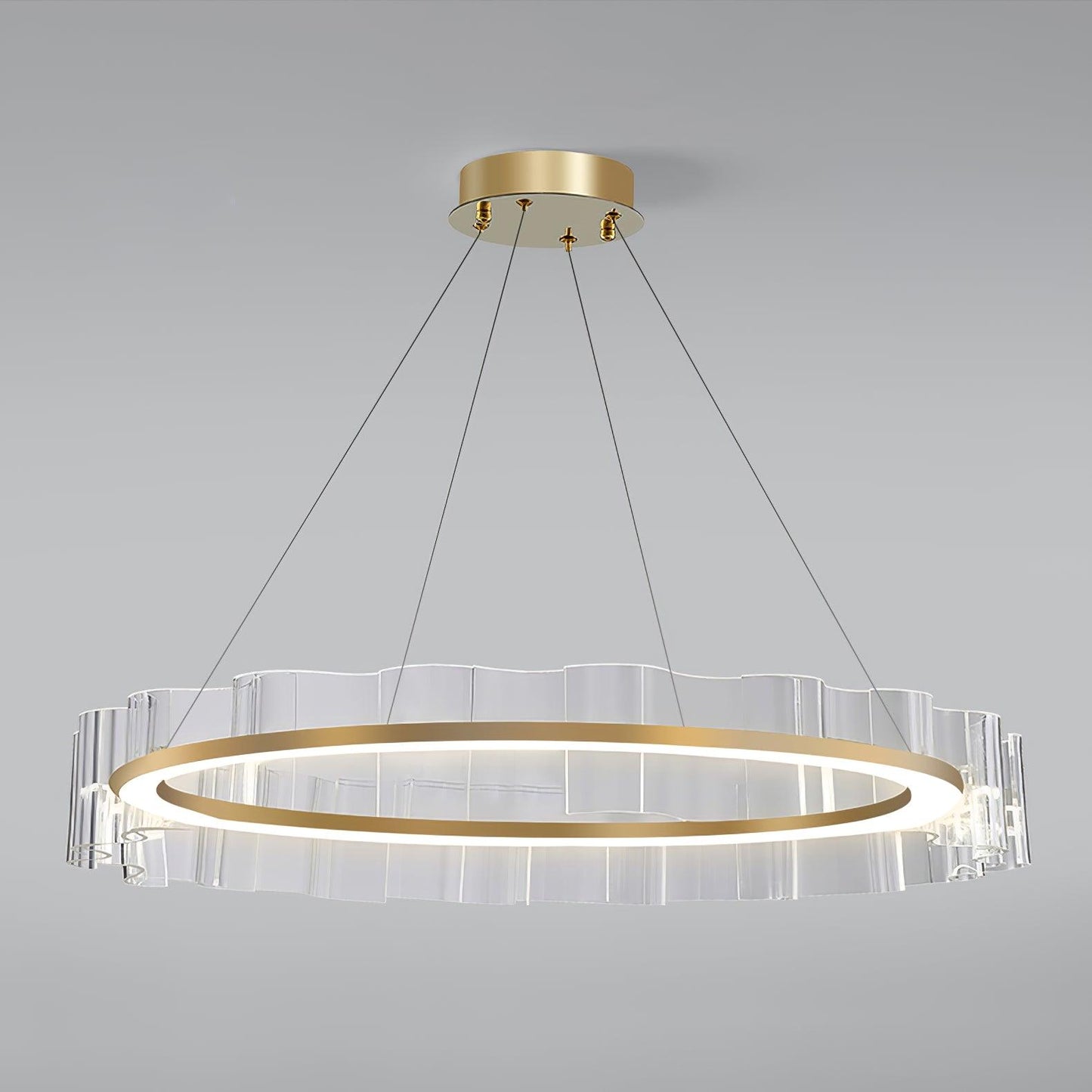 Water Wave Glass Candelabrum Chandelier