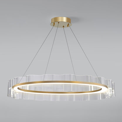 Water Wave Glass Candelabrum Chandelier