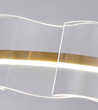Water Wave Glass Candelabrum Chandelier