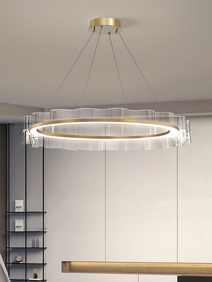 Water Wave Glass Candelabrum Chandelier