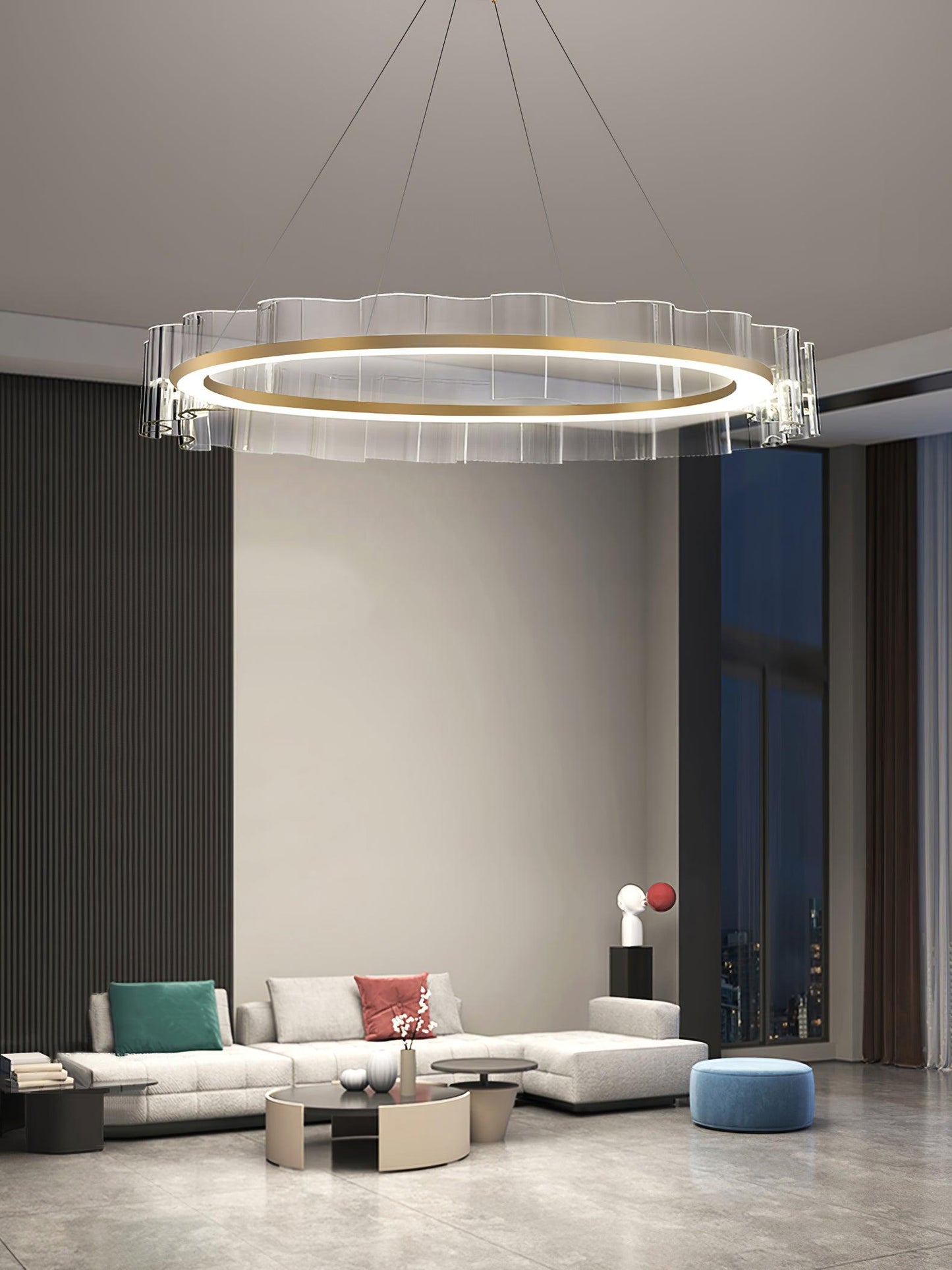Water Wave Glass Candelabrum Chandelier