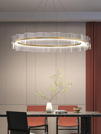 Water Wave Glass Candelabrum Chandelier