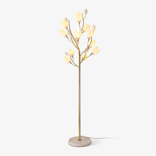 Porcelain Magnolia Accent Lamp Floor Lamp
