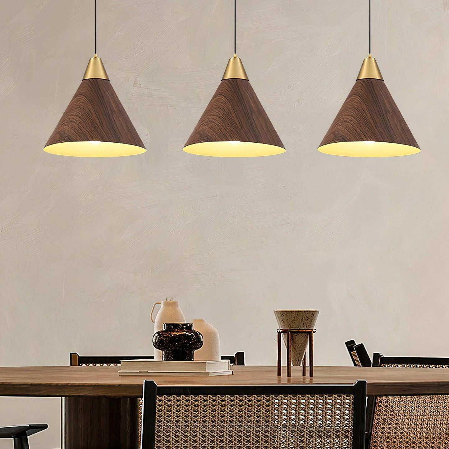 Wood Grain Drop light Pendant Lamp