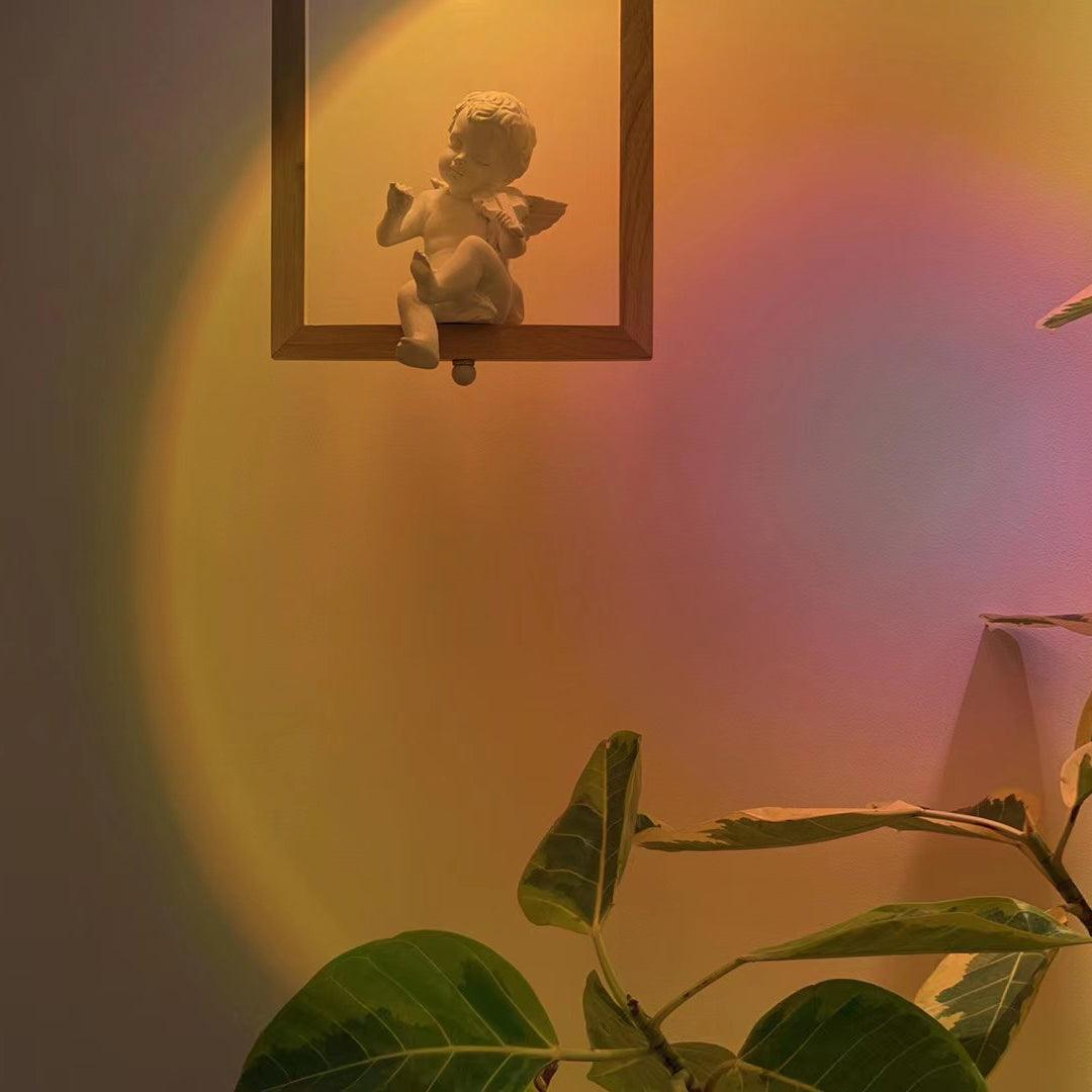 Wood Bird Resin Houselight Pendant Light