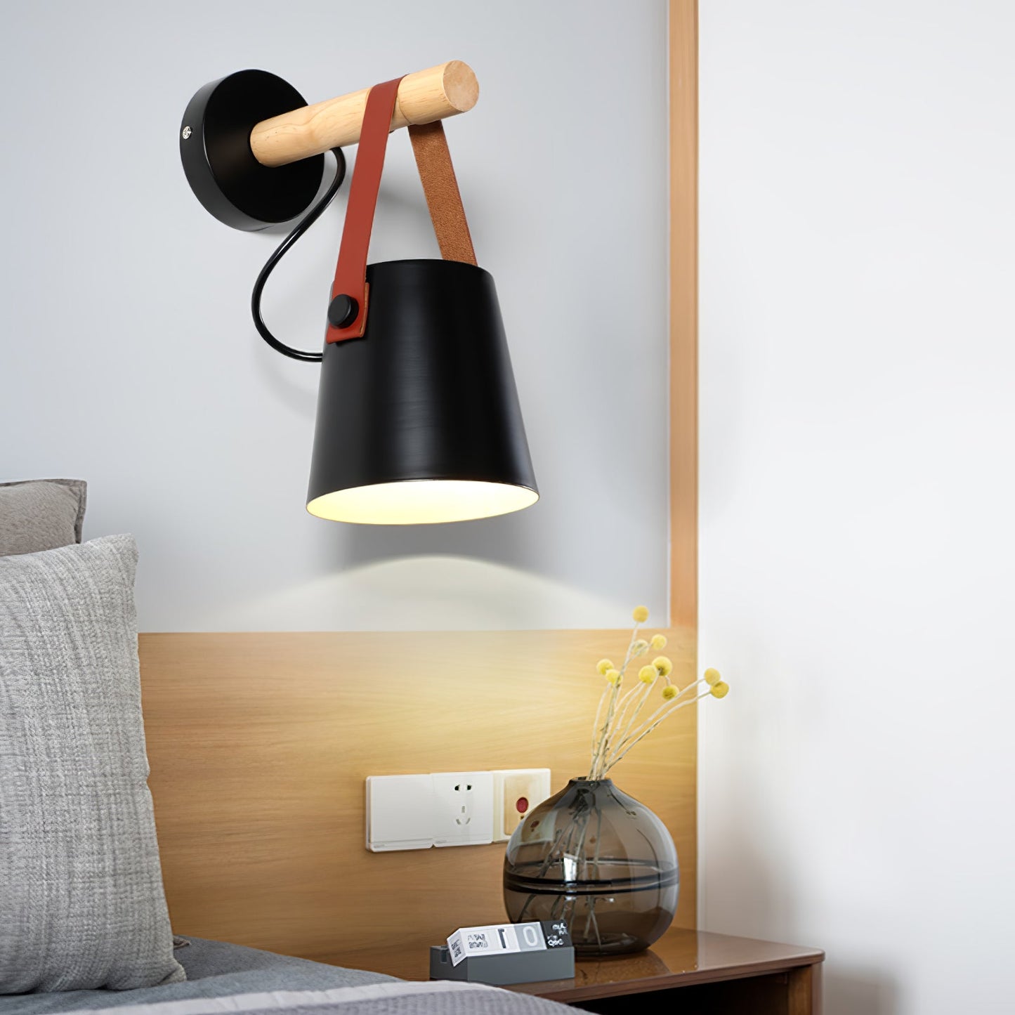 Wooden Conical Wall sconce Wall Light