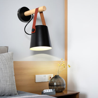 Wooden Conical Wall sconce Wall Light