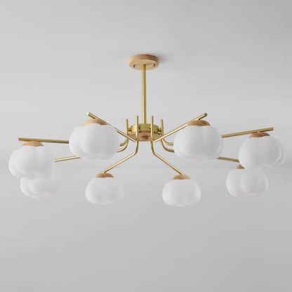 Plastic Cotton Balls Gasolier Chandelier