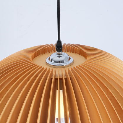 Wooden Pumpkin Ceiling light fitting Pendant Lamp