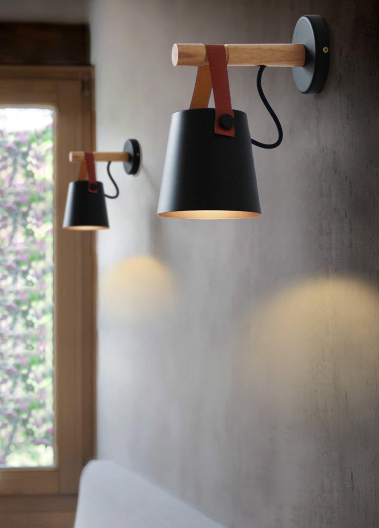Wooden Conical Wall sconce Wall Light