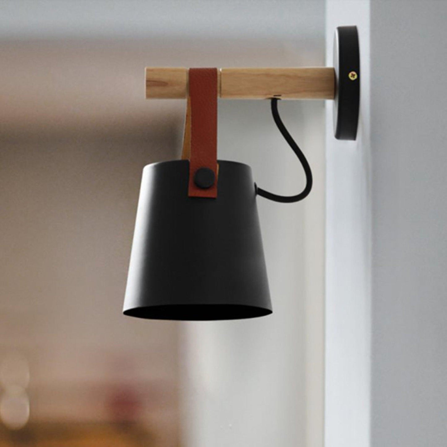 Wooden Conical Wall sconce Wall Light