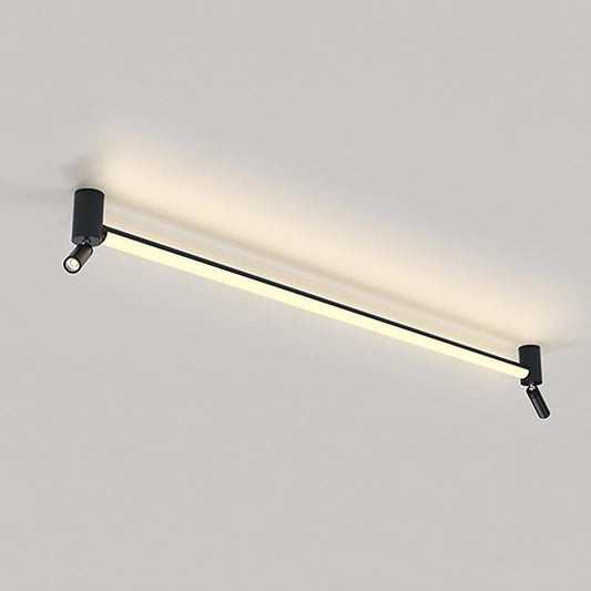 LED Strip Modern Flush Mount Ceiling Lights with Bulb and Spotlight