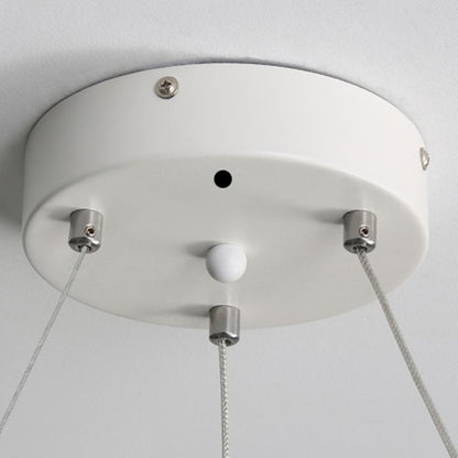 Heads Spotlight Circle Linear LED Chandelier Ceiling Lights with Remote Control