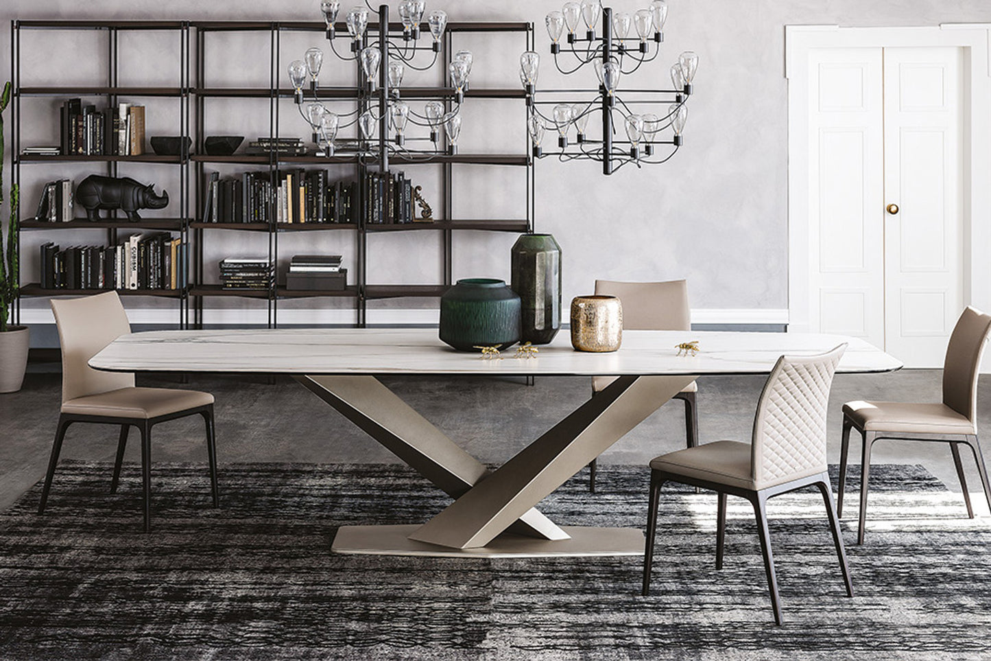 Stratos Keramik Dining Table - 118 In
