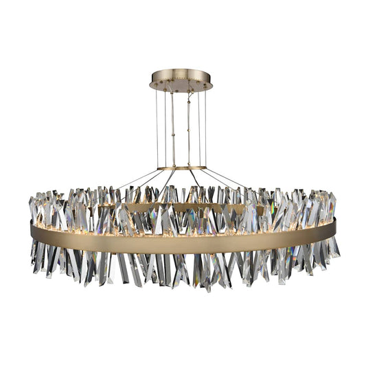 Glacier 2 Light 60" Wide LED Ring Chandelier