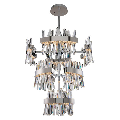Glacier 36" Wide LED Crystal Chandelier