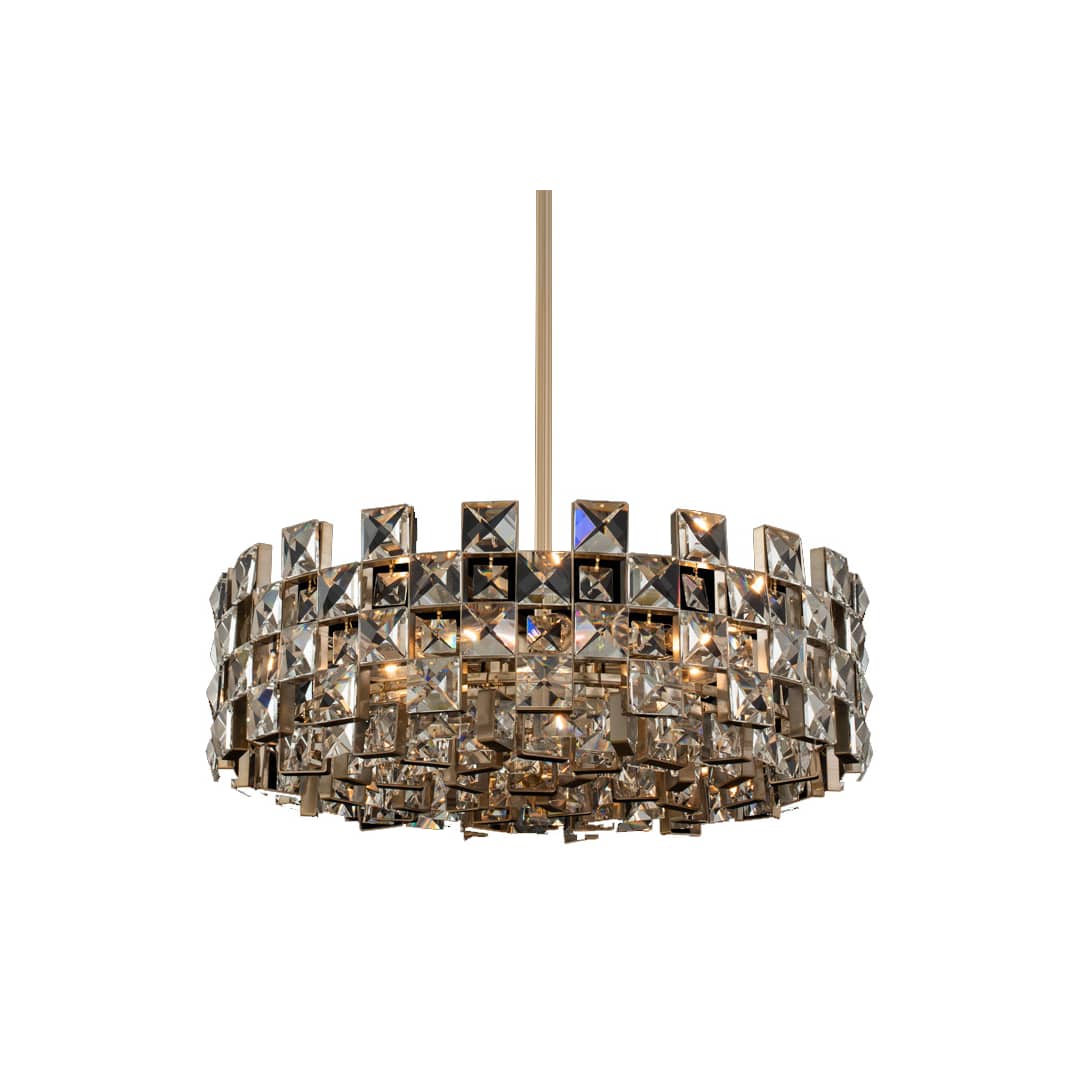 Piazze 9 Light 29" Wide Crystal Pendant