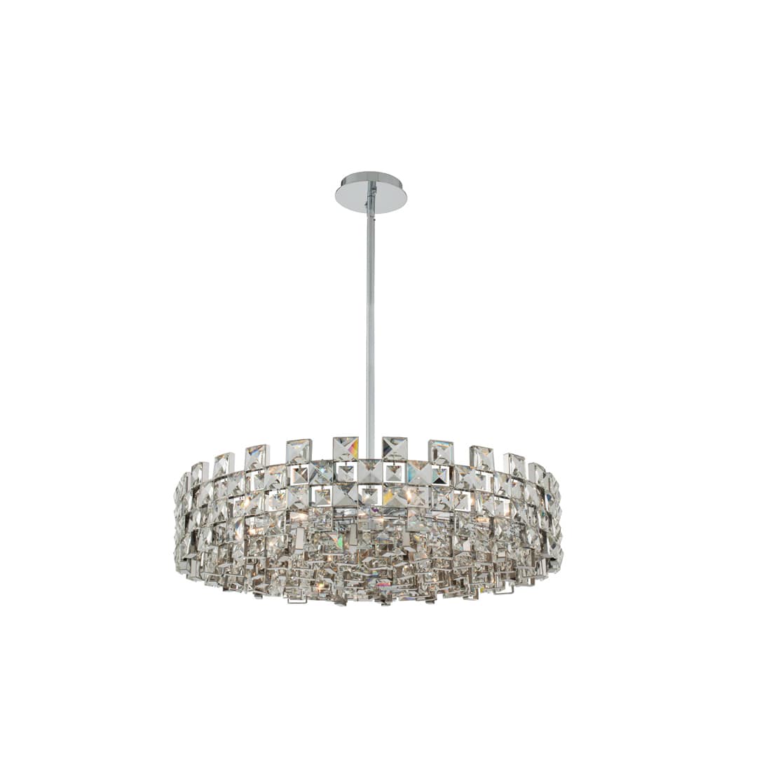 Piazze 9 Light 29" Wide Crystal Pendant