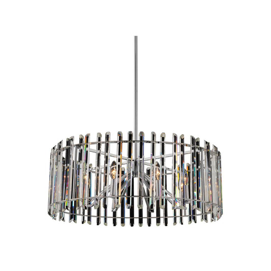 Viano 8 Light 28" Wide Crystal Drum Chandelier