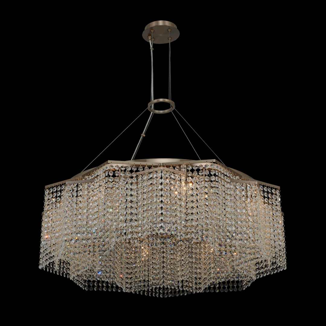 Cometa 8 Light 34" Wide Crystal Chandelier