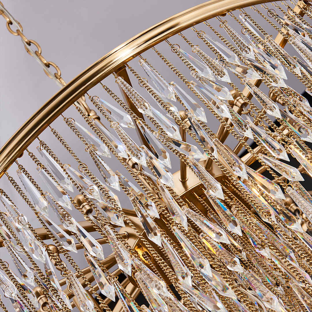 Frangia 12 Light 29" Wide Crystal Pendant