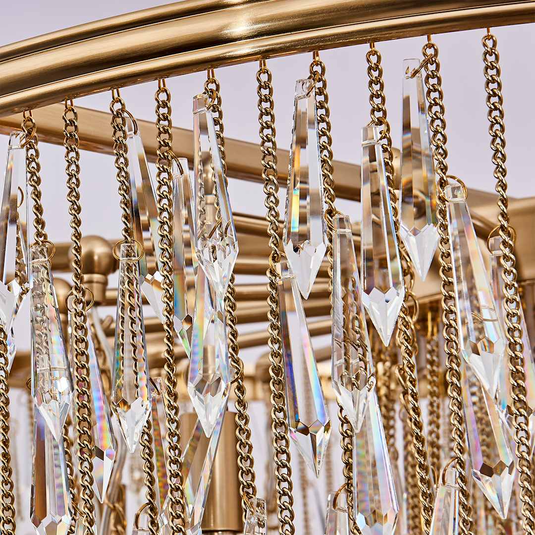 Frangia 18 Light 34" Wide Crystal Pendant