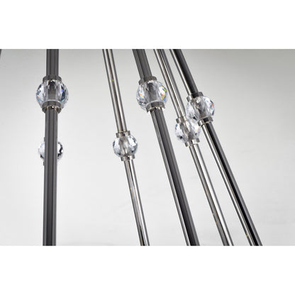 Studio M SM23648BCPN Empire 9-Light LED Chandelier in Polished Nickel