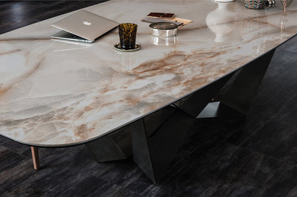 Skorpio Keramik Dining Table - 118 In
