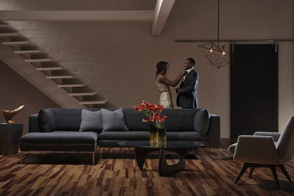 Inspiration Sectional - Grey Leather