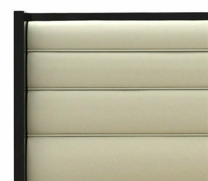 Black & More Bed - Ivory Leather
