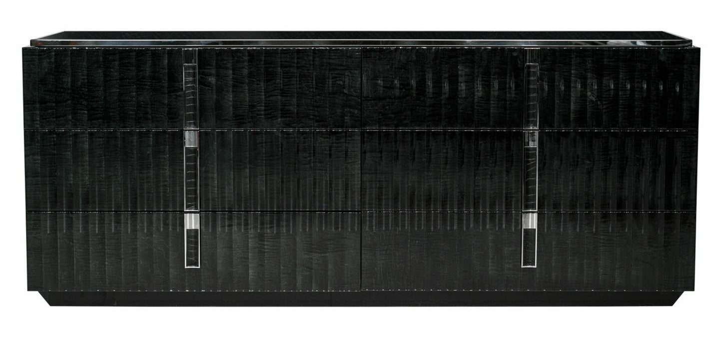 Red Carpet 6-Drawer Dresser - Black Pearl
