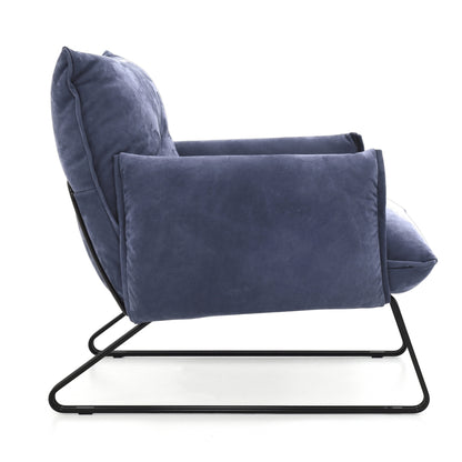 Margot Chair - Blue Leather