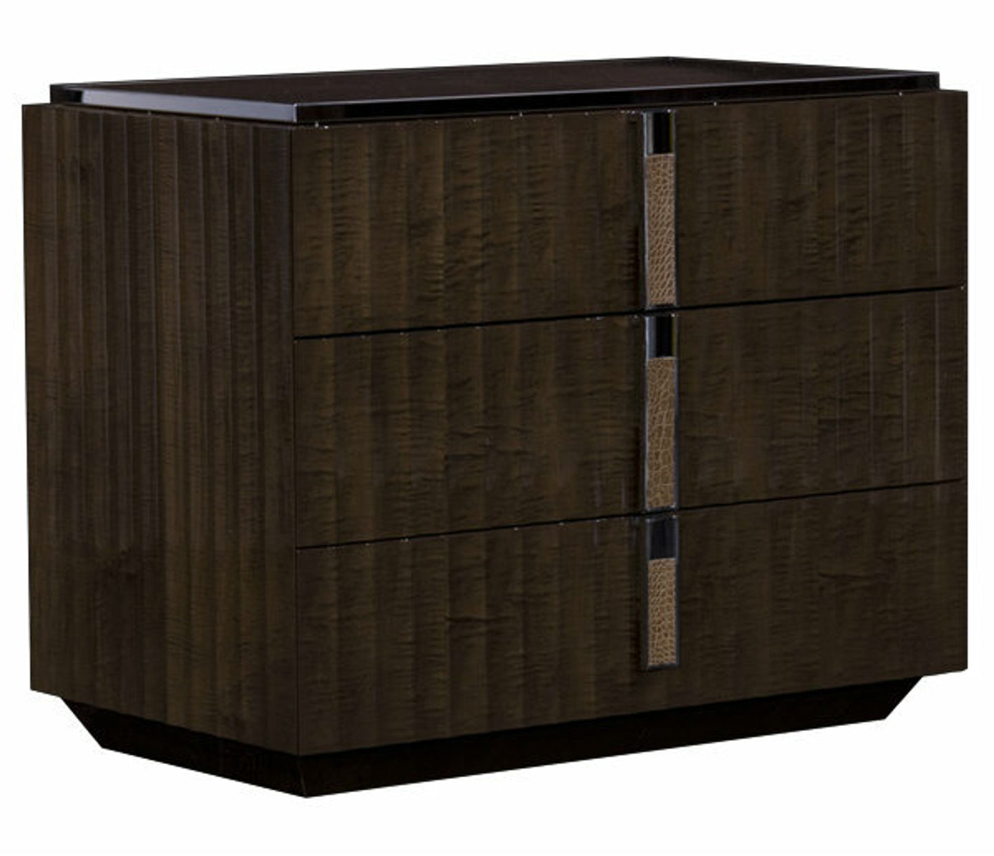 Red Carpet 3-Drawer Nightstand - Bruno Gloss