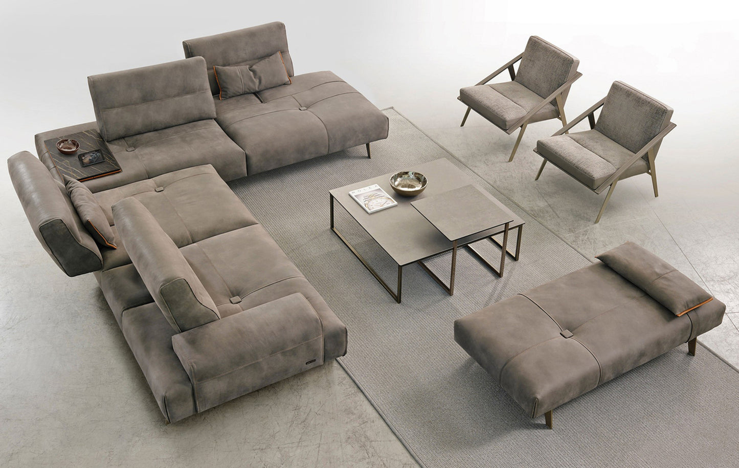 Smart Sectional - Dark Blue