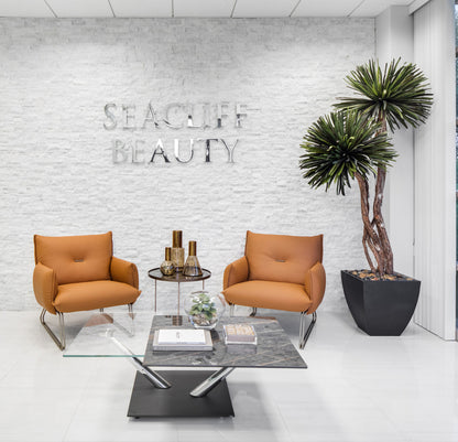 Margot Chair - Honey Leather