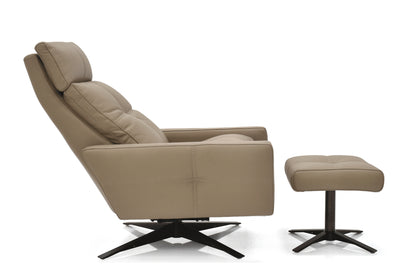 Rainier Comfort Air Chair & Ottoman - Burnished Bronze