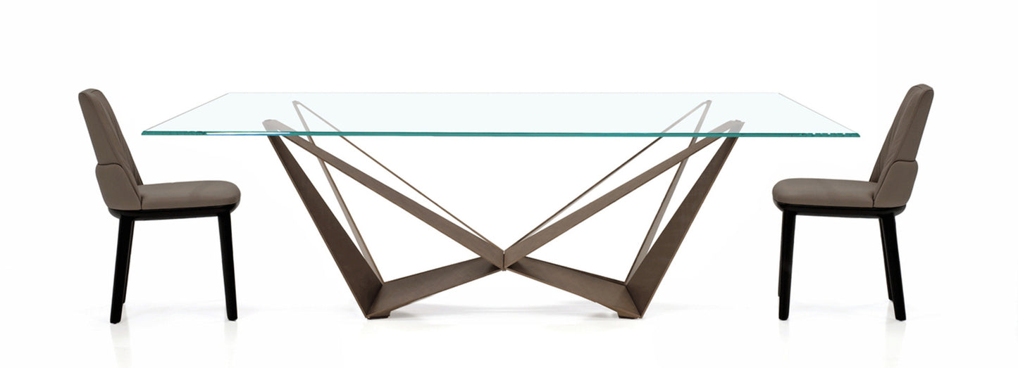 Skorpio Glass Dining Table - 94.5 In