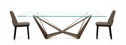 Skorpio Glass Dining Table - 94.5 In