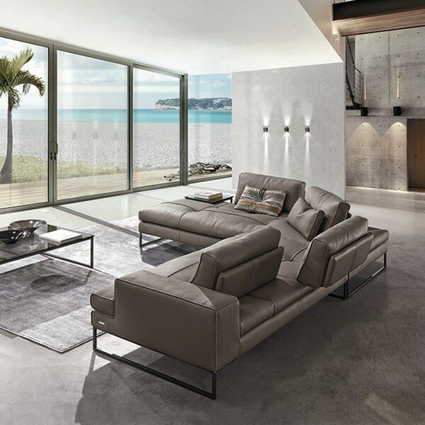 Sunset 4 Pc Sectional - Taupe