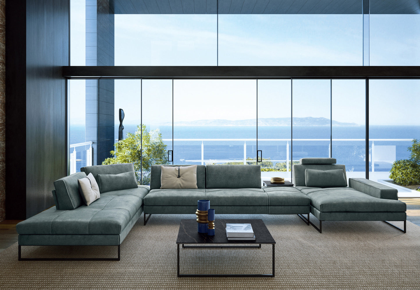 Sunset 4 Pc Sectional - Taupe
