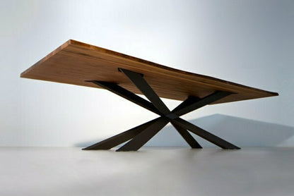 Spyder Dining Table - Walnut/Graphite/94.5