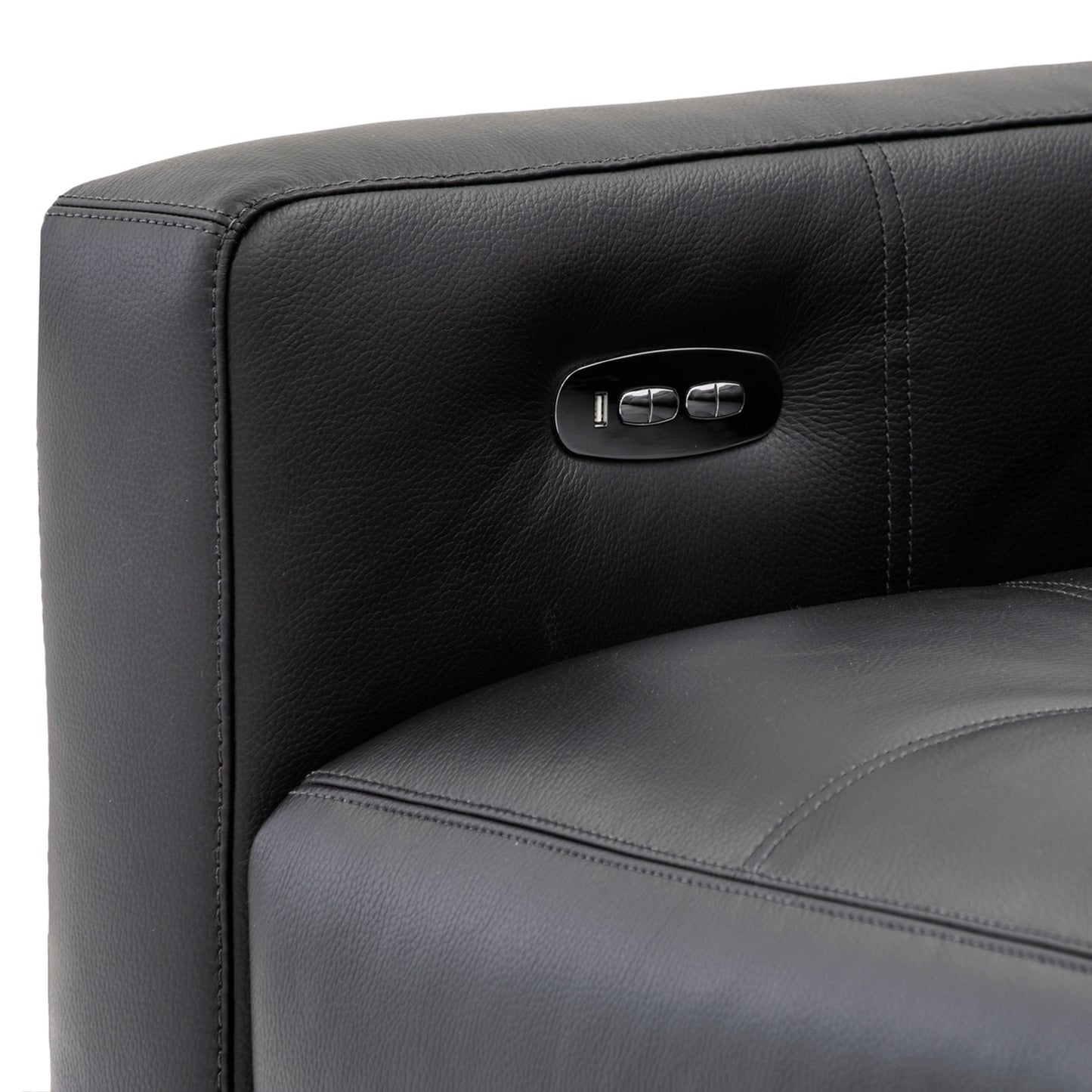 Verona Power Sectional - Burnished Bronze