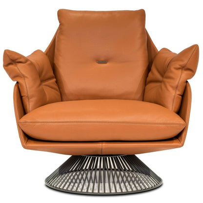 Gloss Swivel Arm Chair