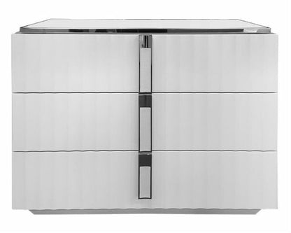 Red Carpet 3-Drawer Nightstand - Bruno Gloss