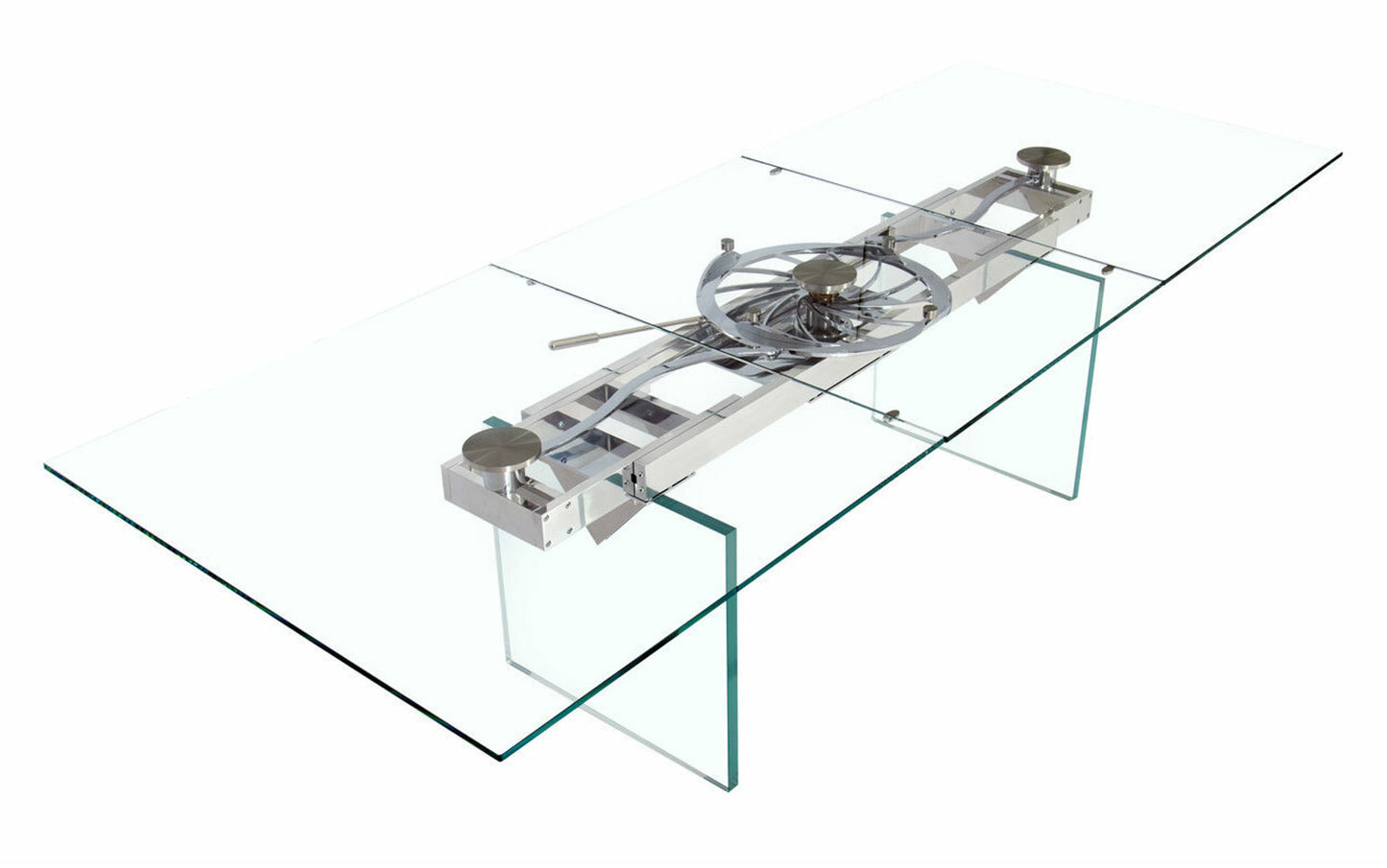 Quasar Extension Dining Table - Glass