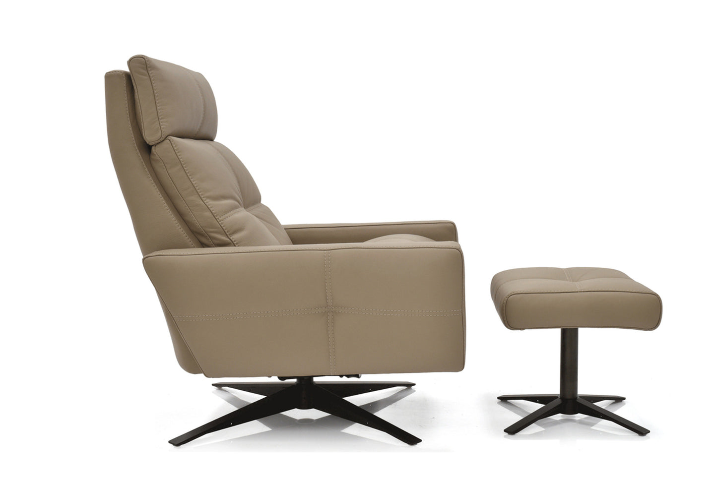 Rainier Comfort Air Chair & Ottoman - Burnished Bronze