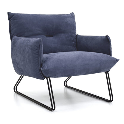 Margot Chair - Blue Leather