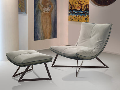 Scarlett Chair & Ottoman w/ Headrest